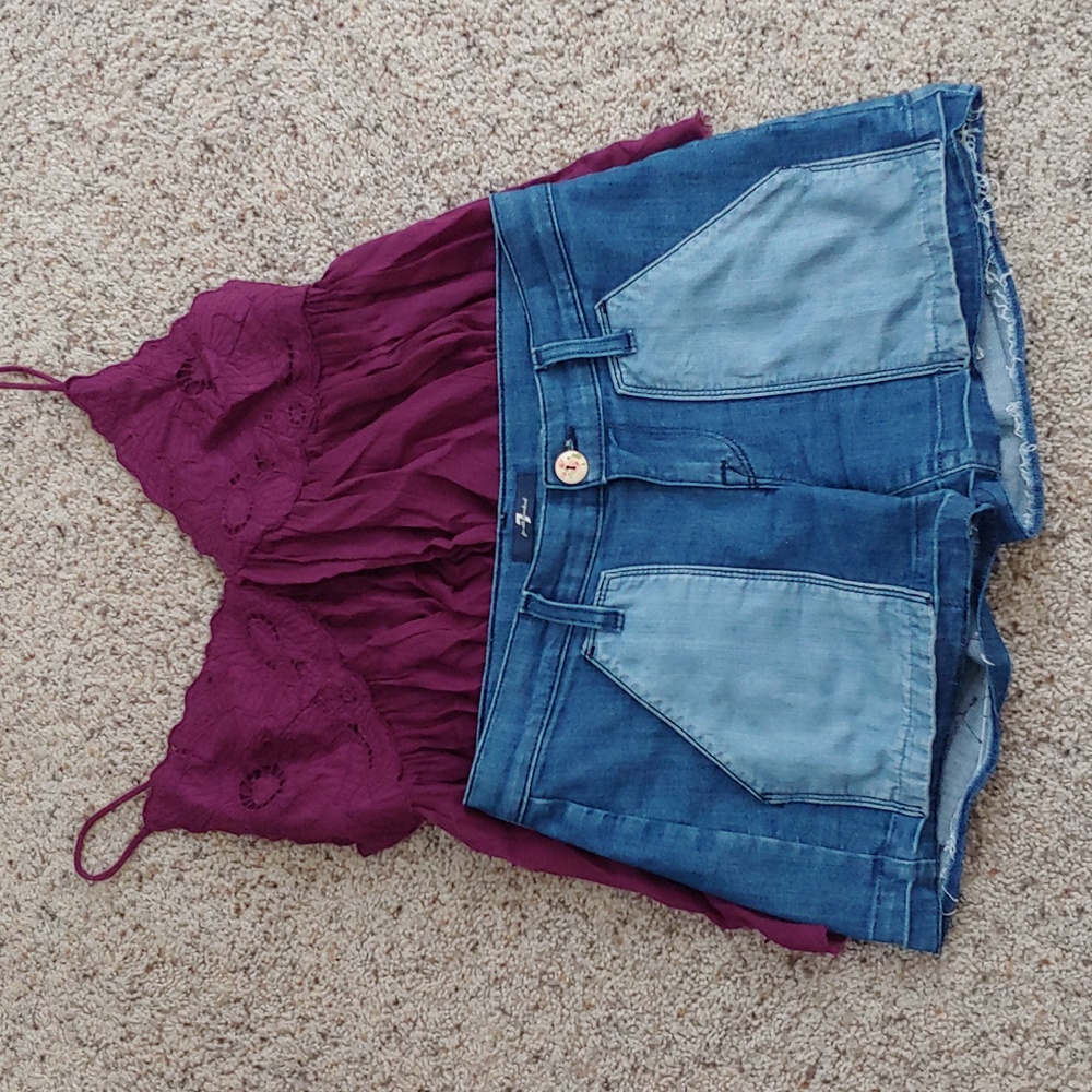 7 FOR ALL MANKIND DENIM SHORTS - Picture 4 of 13